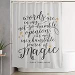 dumbledores magic words shower curtain 0