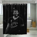 duo tone monochrome kyrie irving cavaliers shower curtains 0