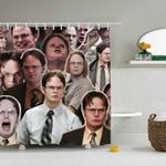 dwight schrute waterproof fabric shower curtain with 12 hooks for bathroom window 0