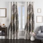 eagle painting window curtains 0