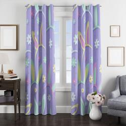 Easter Bunny Headband Window Curtain Best Gift For Room Decorations