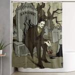 edgar allan poe shower curtain 0