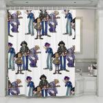 electronic virtual band gorillaz shower curtains 0