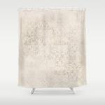 elegant ivory damask 2 shower curtain 0