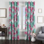 elephant dumbo cute with flower window curtain 0