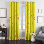 emoji and emoticons pattern window curtain 0