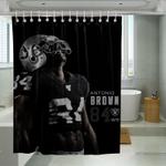 emotional antonio brown raiders shower curtains 0