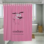 endure courage the cowardly dog animation series shower curtains 0