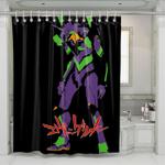 enemy of neon genesis evangelion shower curtains 0