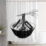 enjoy your meal shower curtain 0