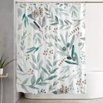eucalyptus pattern shower curtain 0