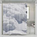 everest white shower curtains 0