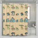 evolution of pokemon species shower curtains 0