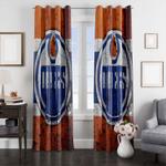 explode edmonton oilers logo window curtain 0