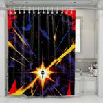 explosion captain marvel shower curtains 0