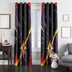 explosion captain marvel window curtains 0