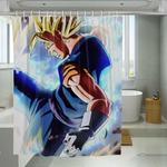 explosion kick dragon ball shower curtains 0