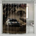 extreme offroad car racing shower curtains 0