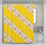 face of finn pattern adventure time shower curtains 0
