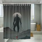 faceless death stranding monster shower curtains 0