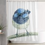 fairy wren bird shower curtain 0