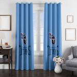 falling ball of tennessee titans team window curtain 0