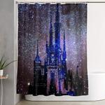 fantasy castle shower curtain 0