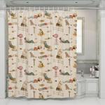 farmer holiday on the beach shower curtains 0
