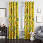 fauna and flora realistic texture window curtain 0