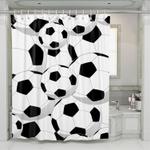 favourite sport for children is football shower curtains 0