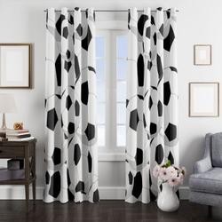 Favourite Sport For Children Is Football Window Curtain Best Gift For Room Decorations