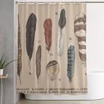 feathers shower curtain 0