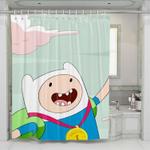 fin champions adventure time shower curtains 0