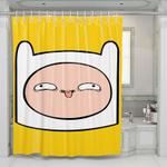 finn face adventure time shower curtains 0