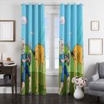 finn with sword another style adventure time window curtains 0