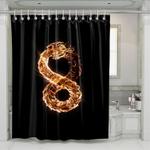 fire dragon altered carbon shower curtains 0