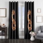 fire dragon altered carbon window curtain 0