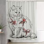 fish tank shower curtain 0