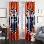flag of orange edmonton oilers window curtain 0