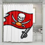 flag of tampa bay buccaneers shower curtains 0