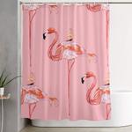 flamingo sea shower curtain 0
