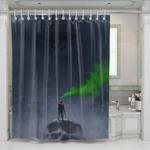 flare kong skull island shower curtains 0