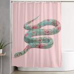 floral snake shower curtain 0