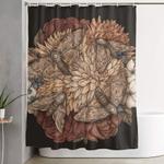 flowers and moths shower curtain 0