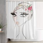 flowers in the hair shower curtain 0