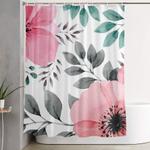 flowers watercolor 14 shower curtain 0