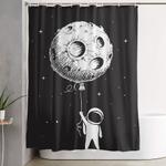 fly moon shower curtain 0