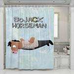 flying bojack horseman shower curtains 0