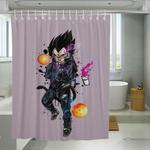 flying vegeta hypebeast nike dragon ball shower curtains 0