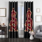 font arizona cardinals nfl window curtain 0